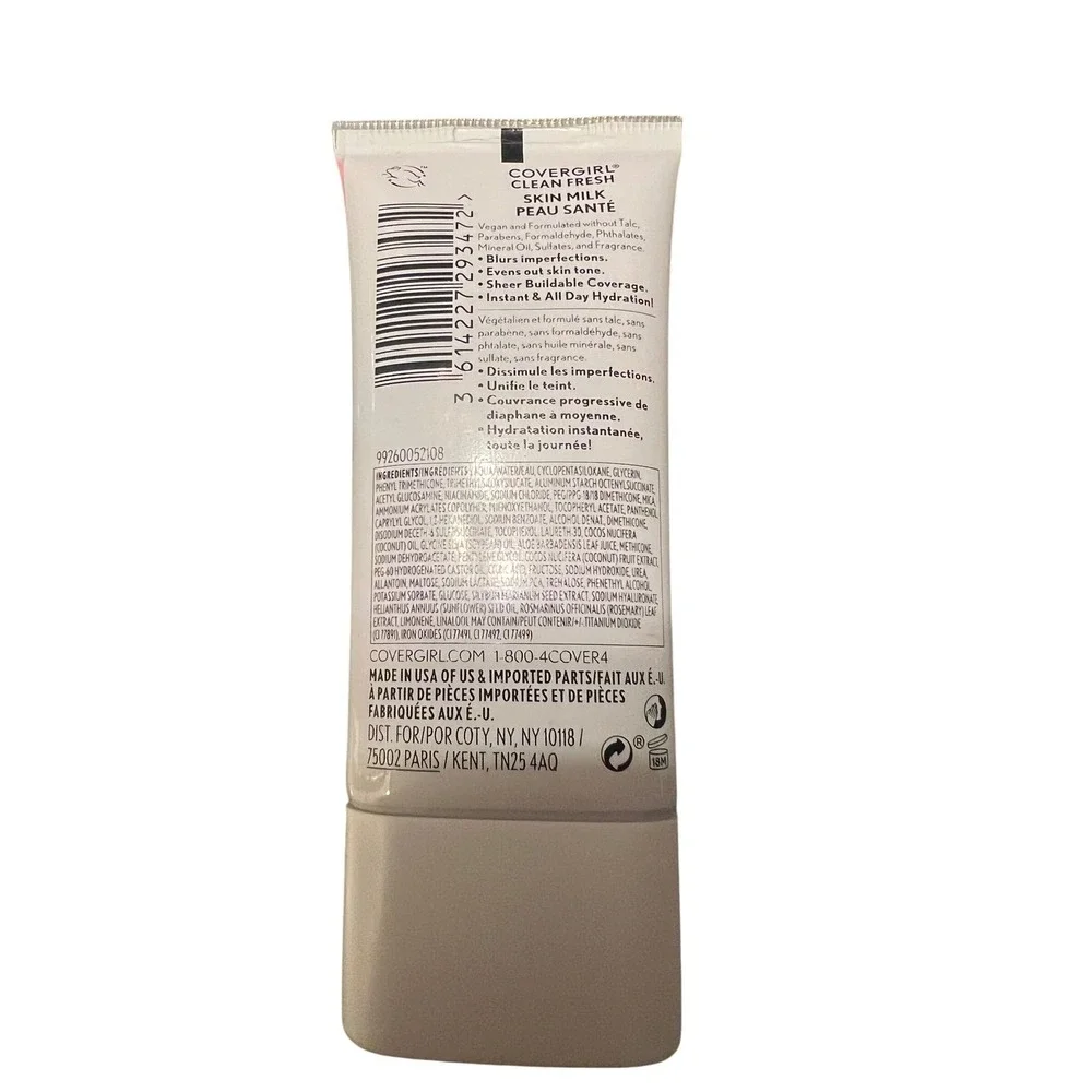 COVERGIRL Clean Fresh Skin Milk Nourishing Foundation 600 Rich Dewy‎ Finish 1 Oz